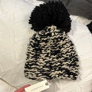 Anthropologie winter hat! Puff ball hat (puff is really big)